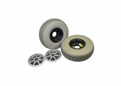 Pride Mobility Set Of Two 10 X 3 (3.00-4) Drive Wheel Assemblies For The Jazzy Select (Used)