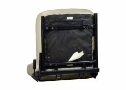 18"X18" Gray Vinyl Semi-Recline Van Seat Assembly For The Invacare Pronto M71, M91, & M94 Power Chairs (Used) -tools mobility Shop used gray invacare m71 seat 3 2